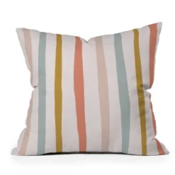 18"x18" Deny Designs Menina Lisboa Summer Colorful Stripes Square Outdoor Throw Pillow Pink -Deny Designs Shop GUEST 8f0218dc ad8c 45cb 8394 b138a15b5ba6