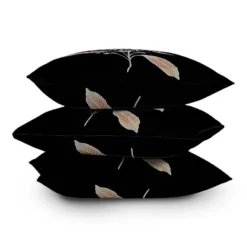 Deny Designs 16"x16" Rosebud Studio 'Admire Me' Floral Square Throw Pillow Black: Bohemian Decor, Indoor Polyester Fill, Zippered -Deny Designs Shop GUEST 8f91e0da 8de5 44e1 ac55 c3685a67cb78