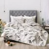 CayenaBlanca Lines Comforter Set White/Black - Deny Designs -Deny Designs Shop GUEST 909a2ce9 cb50 4140 9cf7 5f190e72adcb