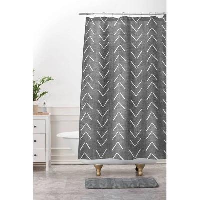 Becky Bailey Mud Cloth Big Arrows Memory Foam Bath Mat Gray - Deny Designs 4 Becky Bailey Mud Cloth Big Arrows Memory Foam Bath Mat Gray - Deny Designs - Image 2