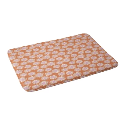 34"x21" Alice Rebecca Potter Daisy Memory Foam Bath Mat Orange - Deny Designs 3 34"x21" Alice Rebecca Potter Daisy Memory Foam Bath Mat Orange - Deny Designs