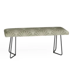 Iveta Abolina Scallop Fan Sage Bench - Deny Designs -Deny Designs Shop GUEST 941eadee c6c9 4ad5 9a17 eed692eb5336