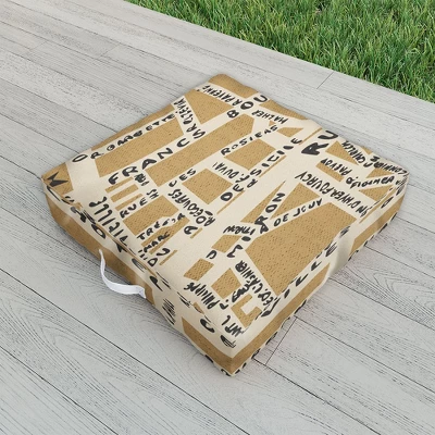 Holli Zollinger PARIS MAP RUSTIC Outdoor Floor Cushion - Deny Designs 3 Holli Zollinger PARIS MAP RUSTIC Outdoor Floor Cushion - Deny Designs