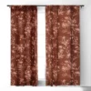 Gabriela Fuente Holiday Floral 50" X 84" Single Panel Room Darkening Window Curtain - Deny Designs