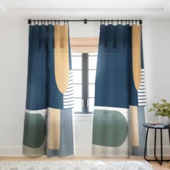 Sheila Wenzel Ganny Cool Color Palette Pattern Single Panel Sheer Window Curtain - Deny Designs -Deny Designs Shop GUEST 9556be0e 8a47 4b22 9bfd f7e37cf00e2d