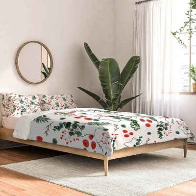 Christmas Botany Comforter Set - Deny Designs 3 Christmas Botany Comforter Set - Deny Designs