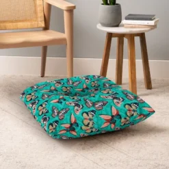 Heather Dutton Mariposa Boho Butterflies Aqua Square Floor Pillow - Deny Desings -Deny Designs Shop GUEST 962aa950 77e8 45d1 b1b4 323f7bfccef1