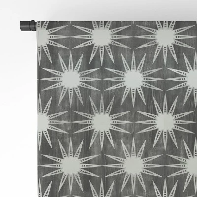 Schatzi Brown Mila Sun Black Single Panel Sheer Window Curtain - Deny Designs 5 Schatzi Brown Mila Sun Black Single Panel Sheer Window Curtain - Deny Designs - Image 3