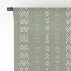 Sheila Wenzel Ganny Sage Minimalist Mudcloth Single Panel Sheer Window Curtain - Deny Designs -Deny Designs Shop GUEST 96d4a3dd 78f4 4dc4 92ba dee36d867925