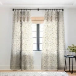Ninola Design Winter Stars Holiday Gold Single Panel Sheer Window Curtain - Deny Designs -Deny Designs Shop GUEST 96dd69cc 6f1f 4342 ae44 f2c2c57e3a20