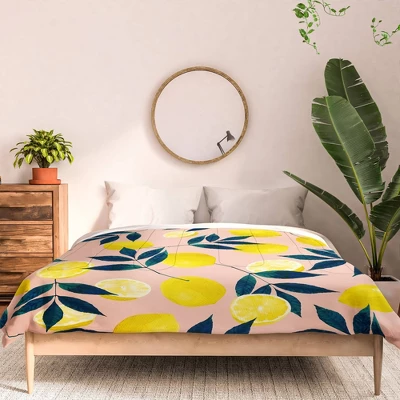 Deny Designs 83 Oranges Lemony Goodness Comforter Set Yellow 4 Deny Designs 83 Oranges Lemony Goodness Comforter Set Yellow - Image 2