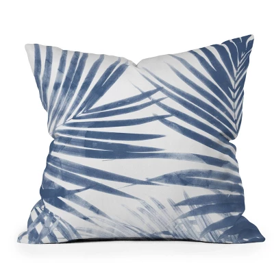Emanuela Carratoni Serenity Palms Square Throw Pillow Blue - Deny Designs 5 Emanuela Carratoni Serenity Palms Square Throw Pillow Blue - Deny Designs - Image 3