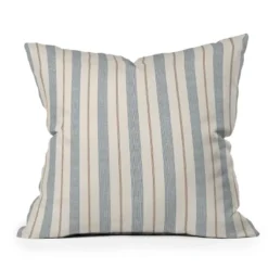 Little Arrow Design Co. Ivy Stripes Outdoor Throw Pillow Cream/Blue - Deny Designs -Deny Designs Shop GUEST 9bdcf570 d878 4a49 901f cd65b29e1c74
