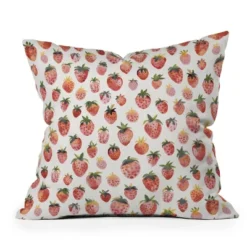 Ninola Design Strawberries Countryside Summer Outdoor Throw Pillow Red - Deny Designs -Deny Designs Shop GUEST 9c39ad18 e93f 4c6b 8f98 11e7f4e17472