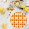 Jen Du Vintage Yellow Orange Flowers Cutting Board - Round -Deny Designs Shop GUEST 9c6d69df f82a 44da bb5a 4c528aca2ce4