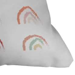 16"x16" Lyman Creative Co. Pastel Rainbows Square Throw Pillow White - Deny Designs -Deny Designs Shop GUEST 9c841b14 2512 4d70 a676 e08be551411e