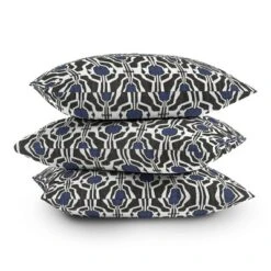 18"x18" Deny Designs Mirimo Boke Outdoor Throw Pillow Black/Indigo: Abstract Design, Polyester, Square Shape -Deny Designs Shop GUEST 9ce188eb 4446 4476 b395 4b7d806bf602 1