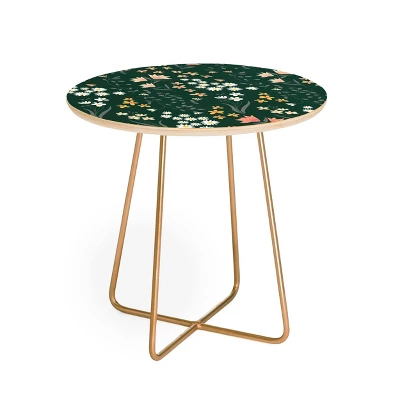 Round Emanuela Carratoni Meadow Flowers Theme Side Table - Deny Designs 7 Round Emanuela Carratoni Meadow Flowers Theme Side Table - Deny Designs - Image 5