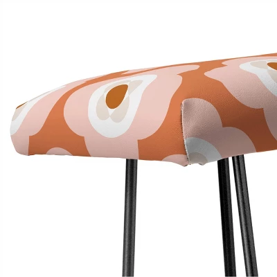 Beshka Kueser Shapes As Flowers Bench Orange/Black - Deny Designs 3 Beshka Kueser Shapes As Flowers Bench Orange/Black - Deny Designs