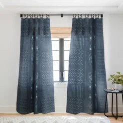 Mirimo Native Mudcloth Denim Single Panel Sheer Window Curtain - Deny Designs -Deny Designs Shop GUEST 9d6c6457 d787 4638 9ab7 54cc9c8597c0