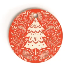 Pimlada Phuapradit Christmas Tree Winter Foliage Cutting Board - Round 7 Pimlada Phuapradit Christmas Tree Winter Foliage Cutting Board - Round -Deny Designs Shop GUEST 9e262c98 d293 4864 9942 79ccb67099fa