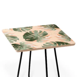Iveta Abolina Bohemian Monstera Side Square Table Black - Deny Designs -Deny Designs Shop GUEST 9edf4618 67d1 4ce7 ada8 497218bf8d5c