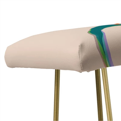 ThirtyOne Illustrations Love And Aberration Bench Pink - Deny Designs 4 ThirtyOne Illustrations Love And Aberration Bench Pink - Deny Designs - Image 2