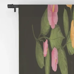 Laura Graves Reach For It 50" X 84" Single Panel Room Darkening Window Curtain - Society6