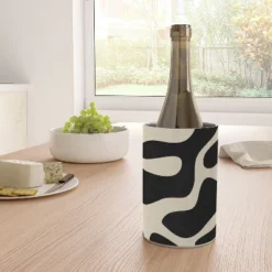 Nadja Minimalist Abstract Leaves 1 Wine Chiller - Deny Designs