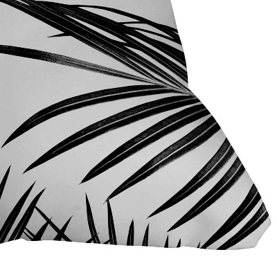16"x16" Anita & Bella Art Palm Leaves Dream Square Throw Pillow Black - Deny Designs 4 16"x16" Anita & Bella Art Palm Leaves Dream Square Throw Pillow Black - Deny Designs - Image 2