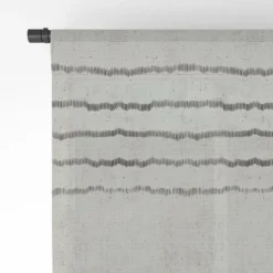 Holli Zollinger LINEN STRIPE RUSTIC Single Panel Sheer Window Curtain - Deny Designs -Deny Designs Shop GUEST a3281ff1 d134 499f b56b 42176f26d5ce