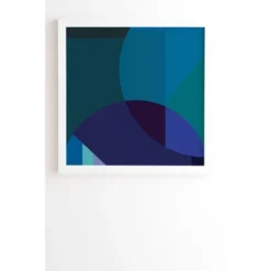 Abstract By Brije Coastal Nights Framed Wall Canvas White/Blue - Deny Designs -Deny Designs Shop GUEST a39978c9 9827 4fdf a0f0 882dfc2b7a33