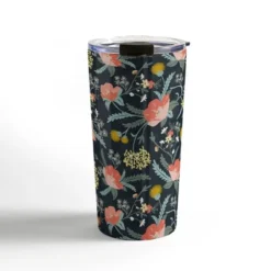 Heather Dutton Poppy Meadow Midnight Travel Mug 20 Oz Stainless Steel Travel Mug - Deny Designs -Deny Designs Shop GUEST a3dc3214 d2b0 40d4 8a75 cf3e7741345d