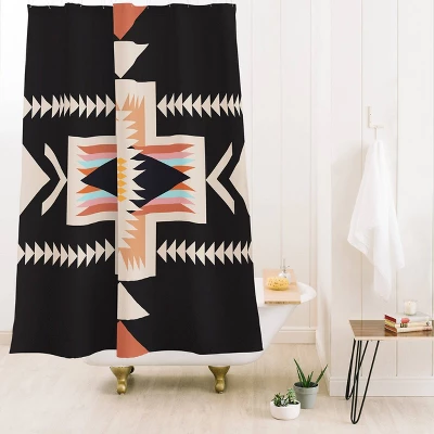 Urban Wild Studio South Shore Shower Curtain Black - Deny Designs 3 Urban Wild Studio South Shore Shower Curtain Black - Deny Designs