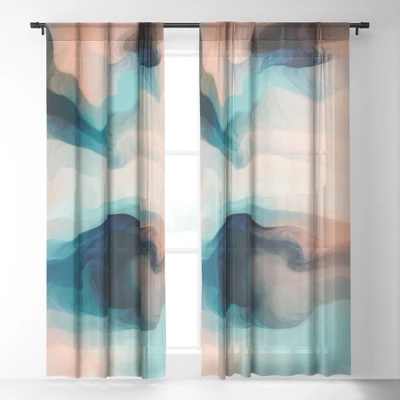 Marta Barragan Camarasa Abstract Tidal Waves Single Panel Sheer Window Curtain - Deny Designs 3 Marta Barragan Camarasa Abstract Tidal Waves Single Panel Sheer Window Curtain - Deny Designs