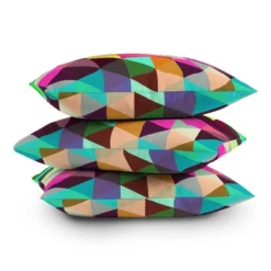 20"x20" Three Of The Possessed Modele Bright Square Throw Pillow - Deny Designs: Indoor Geometric Decor, Zipper Closure -Deny Designs Shop GUEST a5ddbbc8 c58a 4ae3 bf27 85c073ce1d24