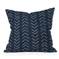 Becky Bailey Mud Cloth Big Arrows Square Throw Pillow Navy Blue - Deny Designs -Deny Designs Shop GUEST a5ee5916 5564 4cf3 8c7f 500e87a65333