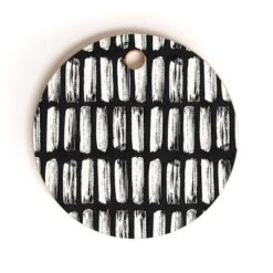 Emanuela Carratoni Black And White Texture Cutting Board - Round -Deny Designs Shop GUEST a6f3893f 3e25 46ce be0d 603cad205655