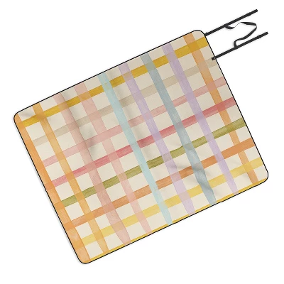 Gigi Rosado Pastel Plaid I Picnic Blanket - Deny Designs 5 Gigi Rosado Pastel Plaid I Picnic Blanket - Deny Designs - Image 3