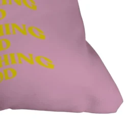 Grace Something Good Square Throw Pillow Pink - Deny Designs -Deny Designs Shop GUEST a77d0b41 5f81 4d51 bac0 cc948e841439