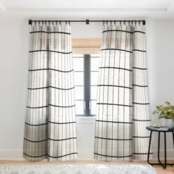 Holli Zollinger Linen Grid Single Panel Sheer Window Curtain - Deny Designs -Deny Designs Shop GUEST a8a9f5e9 77f7 409a 91c4 131b75773197