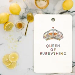 Bianca Green Queen Of Everything Cutting Board - Deny Designs