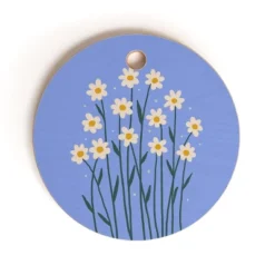 Angela Minca Simple Daisies Perwinkle Cutting Board - Round -Deny Designs Shop GUEST aa610b69 2d0a 4926 b182 fb4f96ca97c7
