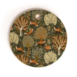 Avenie Countryside Woodland Fox Cutting Board - Round -Deny Designs Shop GUEST aaf7e8bf d0c8 4415 8b30 16b9c26ac0dc