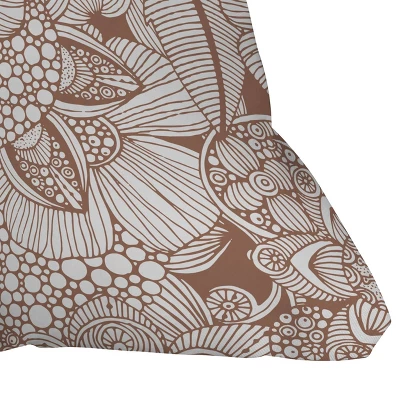 26"x26" Deny Designs Valentina Ramos Rachel Mocha Square Outdoor Throw Pillow White 3 26"x26" Deny Designs Valentina Ramos Rachel Mocha Square Outdoor Throw Pillow White