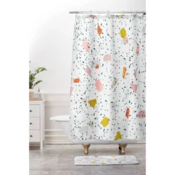 Hello Twiggs Tropical Terrazzo Memory Foam Bath Mat White - Deny Designs -Deny Designs Shop GUEST ab886906 f65b 48f2 ab11 40d24d42addb