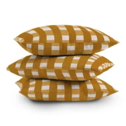 20"x20" Deny Designs Menina Lisboa Checkers Square Outdoor Throw Pillow Yellow -Deny Designs Shop GUEST abccf78b 684a 45cd a402 ef6f66a2730a