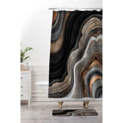 Elegant Marble Shower Curtain Black/Gold - Deny Designs 5 Elegant Marble Shower Curtain Black/Gold - Deny Designs -Deny Designs Shop GUEST ad63d62c afe1 4f04 bb9d 914e547526df 1