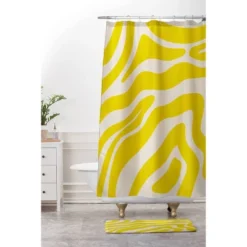 Deny Designs Angela Minca Abstract Lines Shower Curtain Yellow -Deny Designs Shop GUEST ad909d9e 06cb 4412 bdd0 1151b075add2