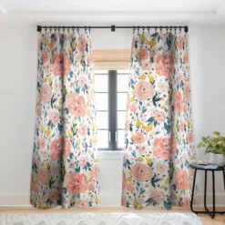 Alison Janssen Tropical Coral Floral Single Panel Sheer Window Curtain - Deny Designs -Deny Designs Shop GUEST ada89f1b 0e99 46d6 a0fa 5692fe3d1ae8